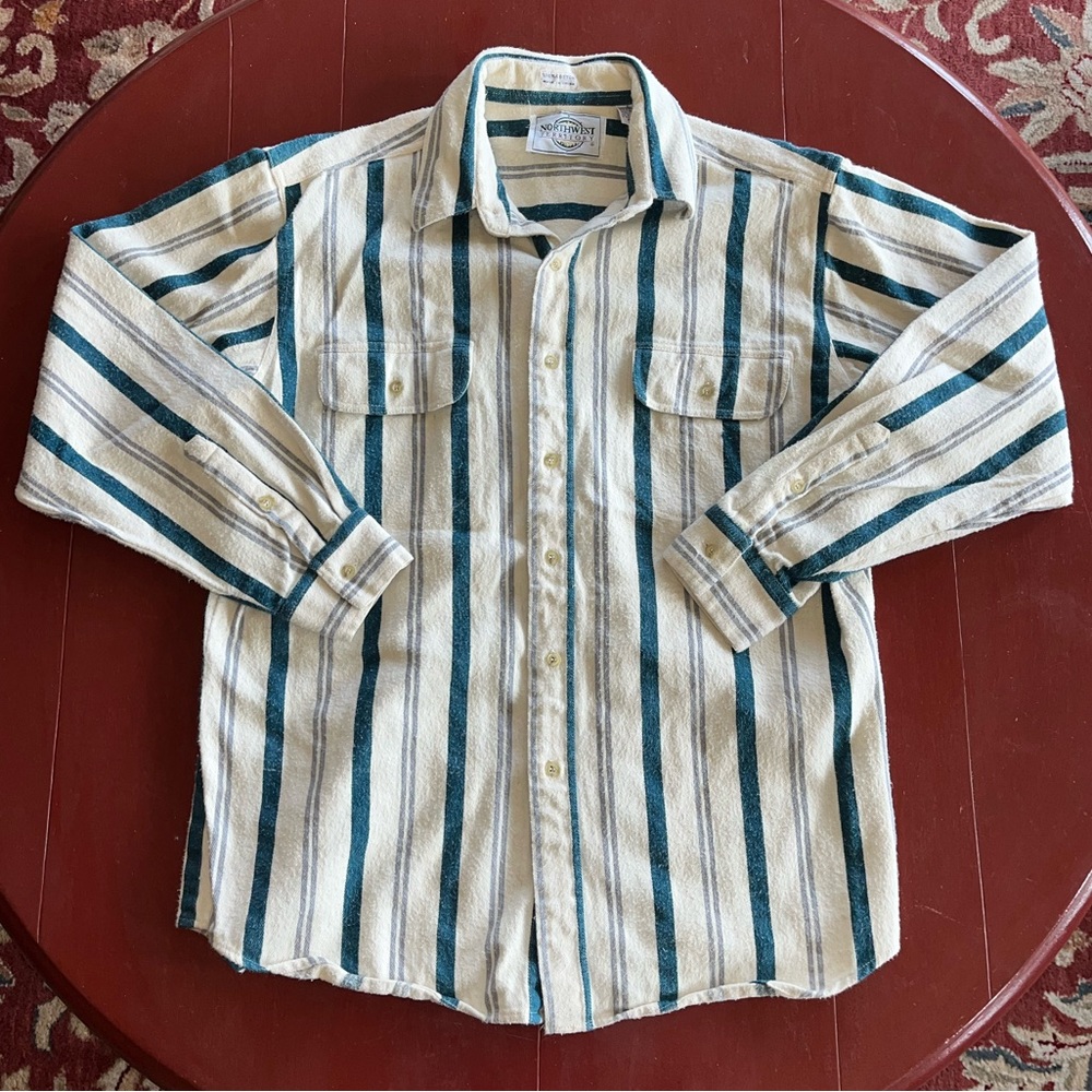 Vintage 1990s The Territory Ahead Super Thick/Heavyweight Baja Style Flannel L